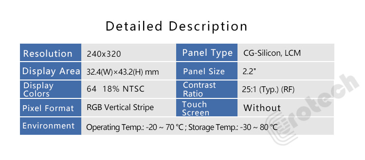 LS021B7DD02 Sharp Original 2.2 Inch Memory-in-Pixel LCD