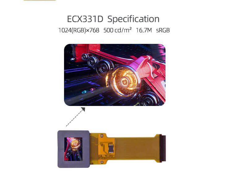 Sony ECX331D 0.5 Inch 1024x768 OLED Display 500cd/m² Small