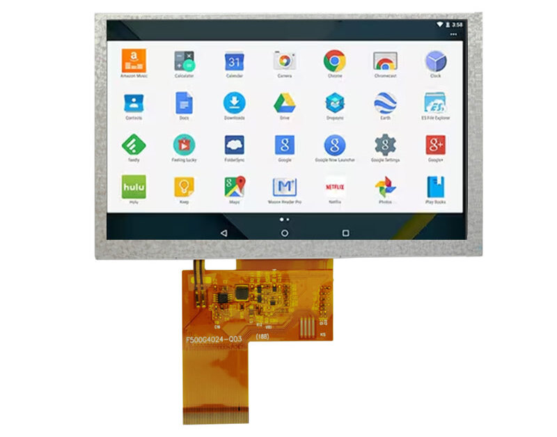 COM50H5N23UTC 5 Inch Transflective Display 800x480 LVDS Sunlight ...