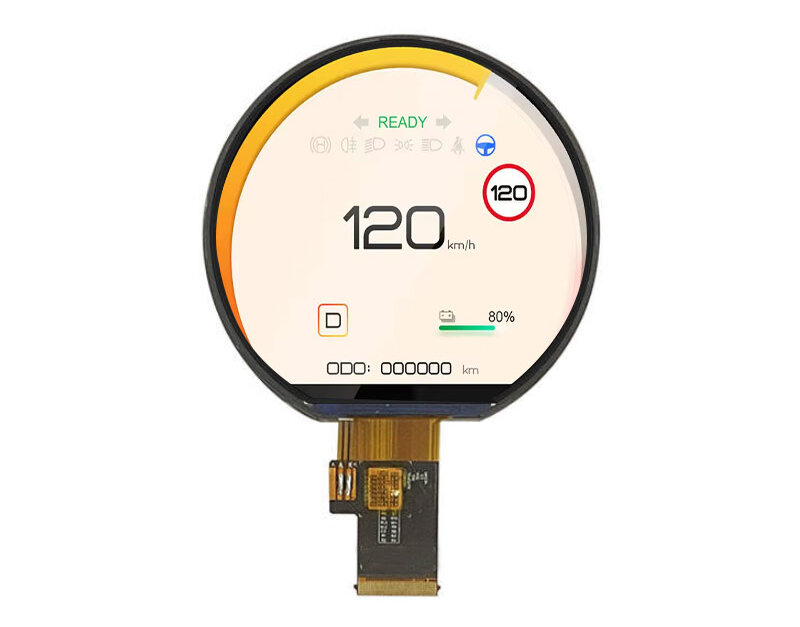 3.53 Inch Circular Display 544x506 TTL 1000nits High Brightness IPS ...