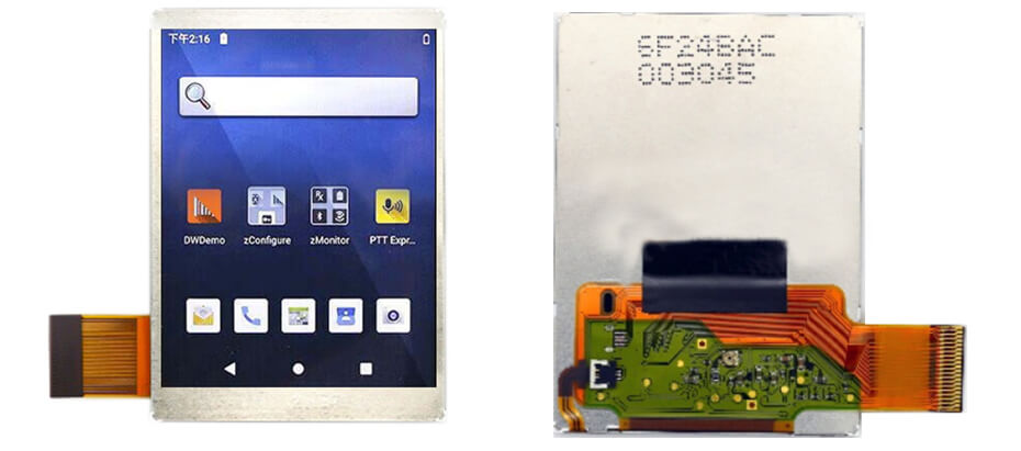 COM24H2N57XLC Ortustech 2.4 Inch Transflective Display 240×320 CPU TFT LCD Display