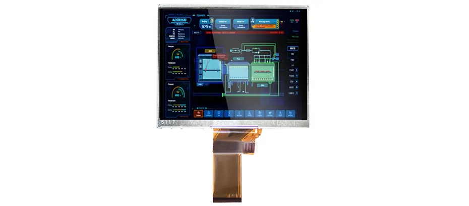 COM50H5M81XLC Ortustech 5 Inch Transflective Display 320×240 Parallel RGB TFT LCD Display