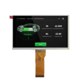 TM070RDHG34 7 Inch TFT LCD Display 800x480 High Brightness 1000nits Wide Temperature -30~85°C LCD Display For EV Charger. 