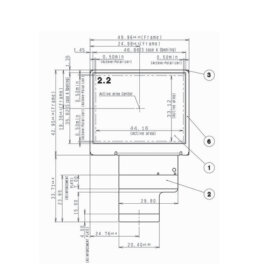 COM22H2P22DLC Ortustech 2.2 Inch Transflective Display 320x240 Parallel RGB TFT LCD Display. 
