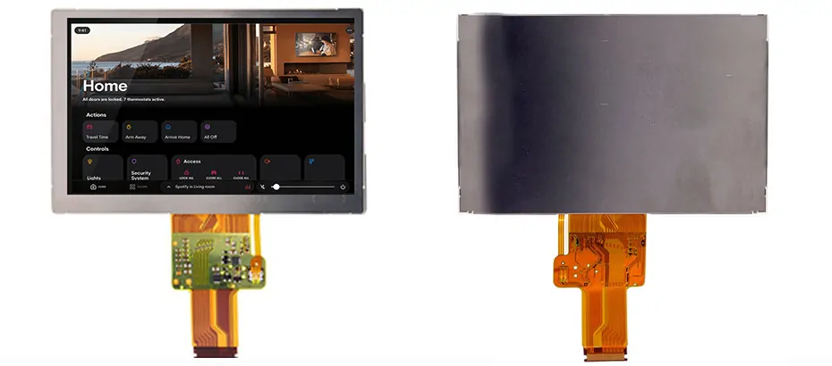 COM50H5N01ULC Ortustech 5 Inch Transflective Display 800×480 LVDS Wide Temperature TFT LCD Display