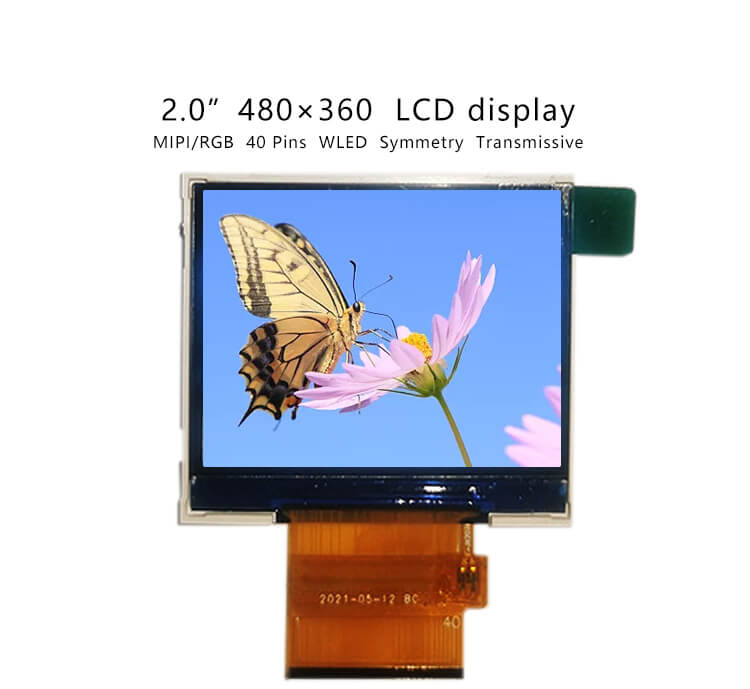 ET020HV08-T-2 inch 480x360 TFT High Brightness LCD Screen