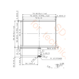 LS035Q7DD01 Sharp LCD 3.54 inch 320x240 LCD Panel With 6-bit parallel Industrial LCD Display. 