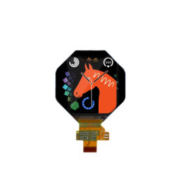 1.34 inch Round LCD Transflective Sunlight Readable 320x300 Panel MIPI Interface Circle LCD Display For Smart Watch Application. 