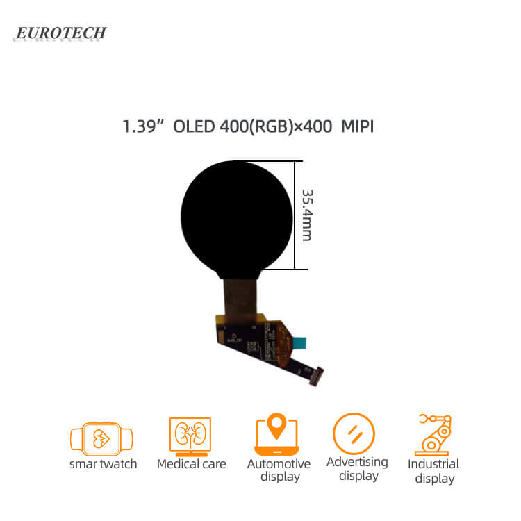 E1392AM1.A 1.39 Inch Round OLED 400x400 MIPI Circular Amoled For ...