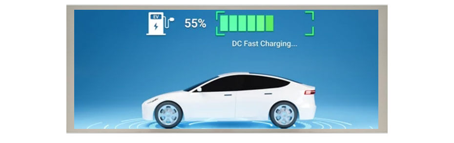 TX38D203VM0BAA 15 Inch TFT LCD Display 1920×720 High Brightness 1200nits LVDS Wide Temperature LCD Display For EV Charger
