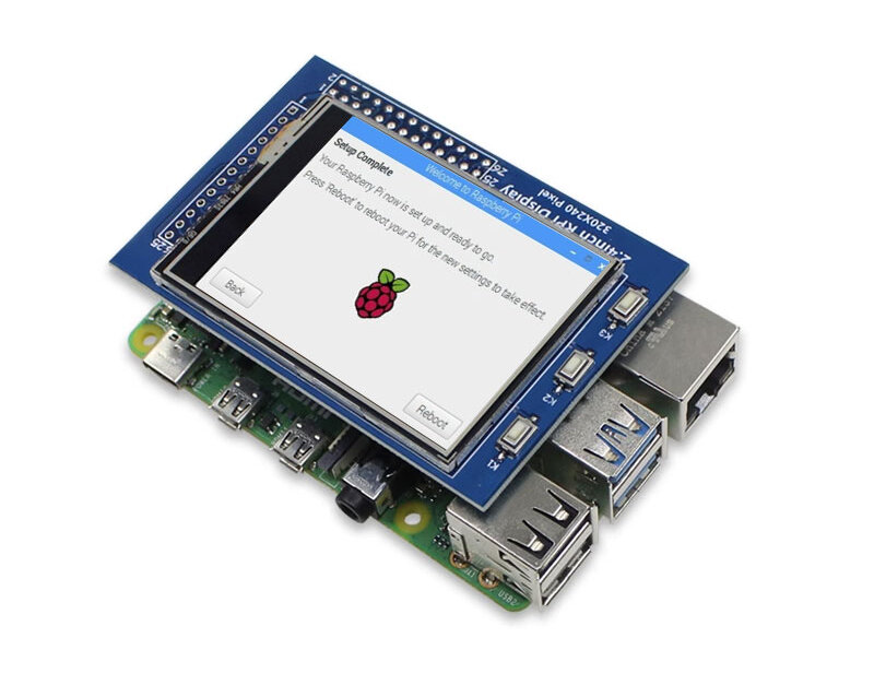 2.4 Inch Resistive Touch Screen Raspberry Pi 4 Generation B Type 2.4 ...