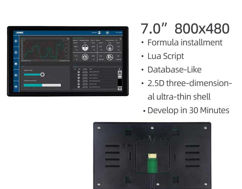7 Inch HMI Human-machine Interface 600x1024 Intelligent Display Wire ...