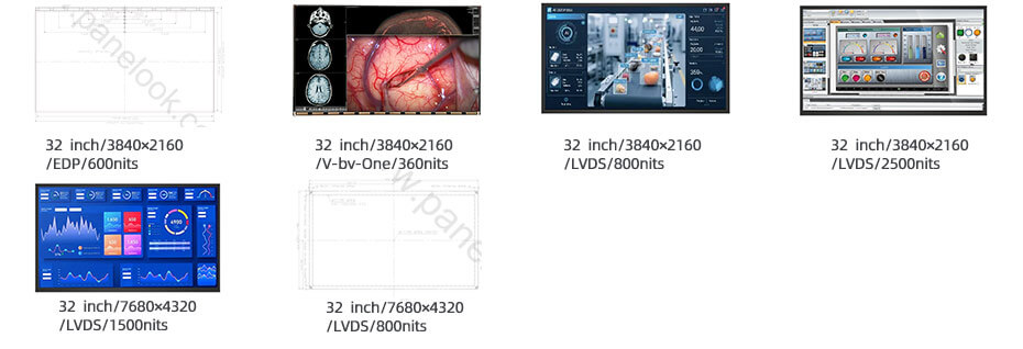 Sva Display LB315WRM-SVA1 32 Inch 4K LCD Display 3840x2160 V-by-One 8 lane IPS LCD ...