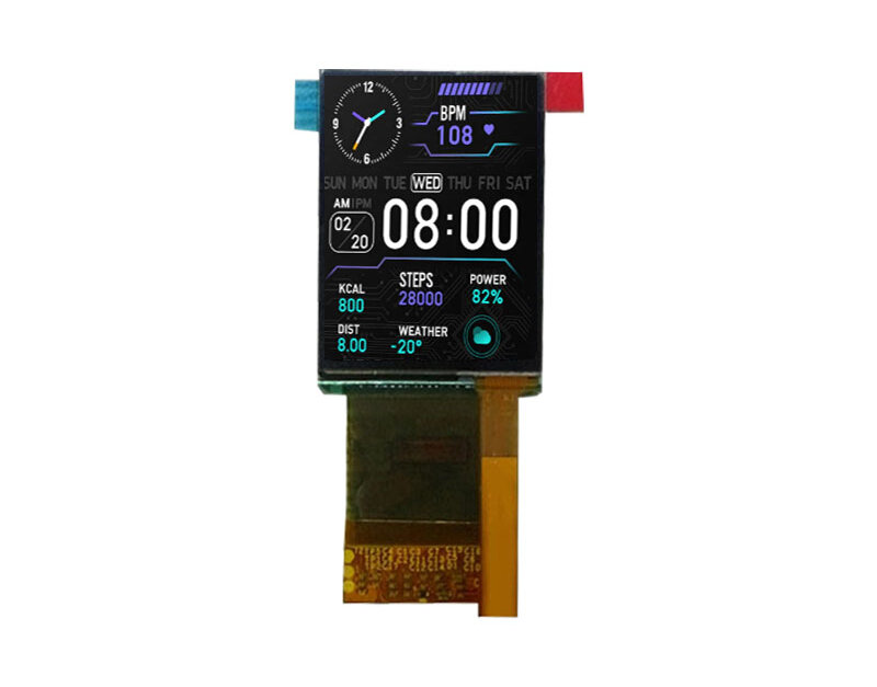 1.45 Inch OLCD Display 272×340 MIPI AMOLED Display With Capacitive ...