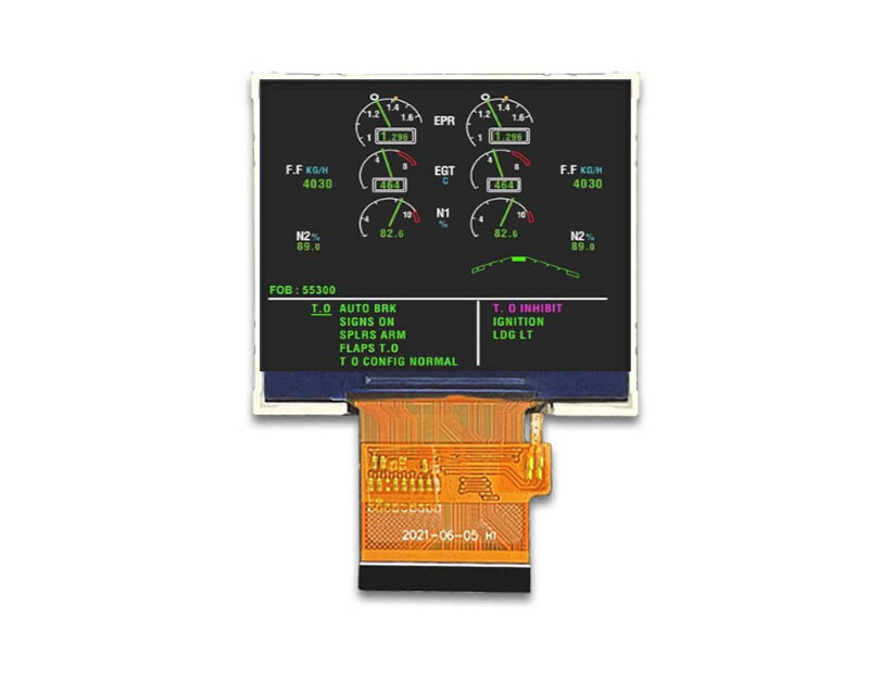 2 Inch TFT LCD Display 320×240 CPU RGB 600nits High Brightness IPS LCD ...
