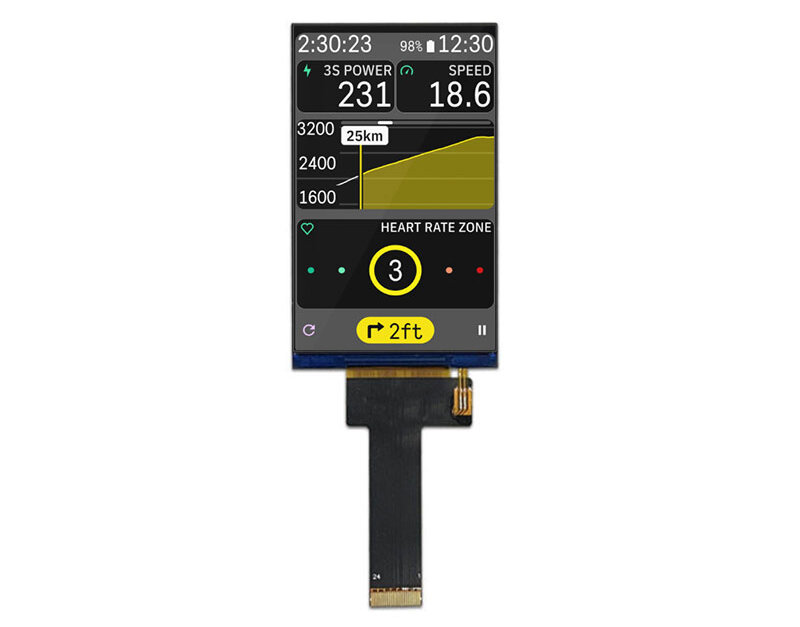 3.5 Inch TFT LCD Display 480×800 MIPI IPS LCD Display For Automotive ...