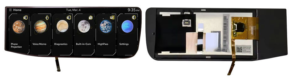 6 Inch TFT LCD Display 640×1280 LVDS+SPI High Brightness 600nits Wide Temperature LCD Display For Automotive