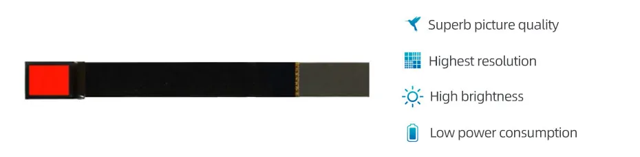 0.23 Inch Micro OLED Display 640×400 MIPI High Brightness 10000nits OLED Display With HDMI Board For EVF AR Red Dot Sight Display Solutions