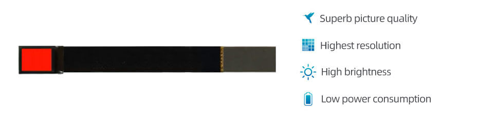 0.23 Inch Micro OLED Display 640×400 MIPI High Brightness 10000nits OLED Display With HDMI Board For EVF AR Red Dot Sight Display Solutions