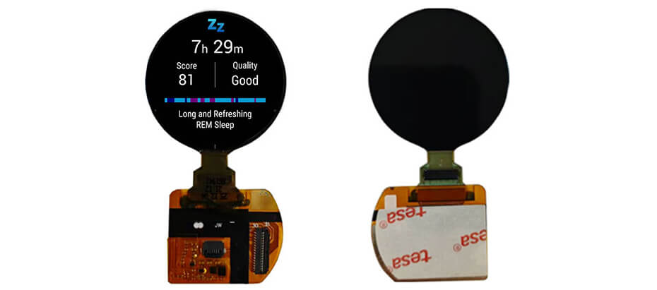 1.2 Inch AMOLED Display 390×390 MIPI High Brightness 700nits OLED Display With On-Cell Touch