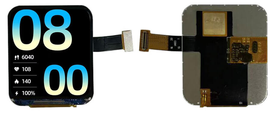 1.72 Inch AMOLED Display 356×400 MIPI OLED Display With In-Cell Touch