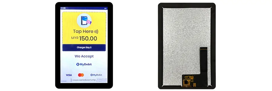 10.1 Inch TFT LCD Display 800×1280 High Brightness MIPI LCD Display With Capacitive Touch For EV Charger