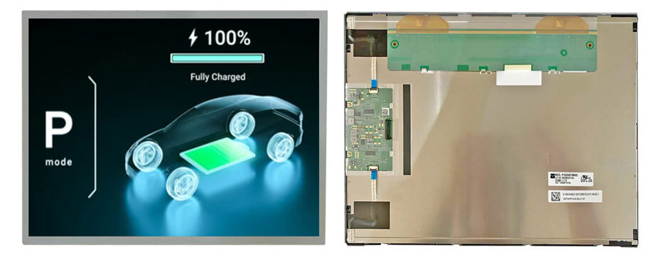 P1500XGF3MA00 15 Inch TFT LCD Display 1024×768 High Brightness 1700nits LVDS LCD Display For EV Charger
