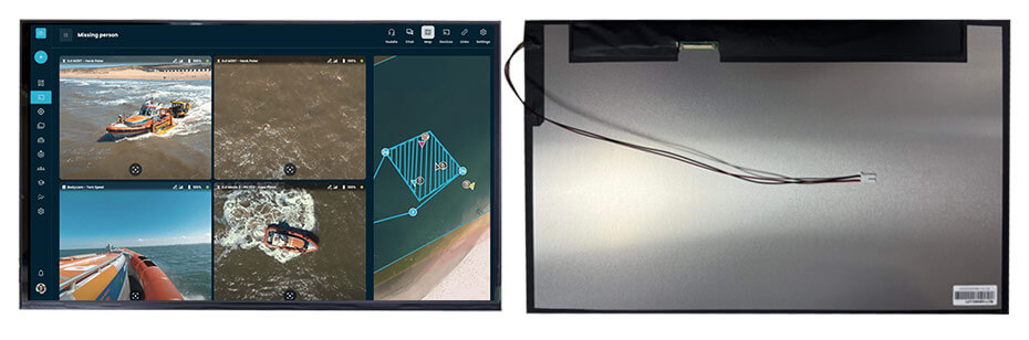 15.6 Inch TFT LCD Display 1920×1080 LVDS High Brightness 2000nits LCD Display For Drone