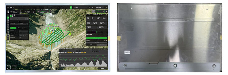 23.8 Inch TFT LCD Display 1920×1080 LVDS High Brightness 2000nits LCD Display For Drone