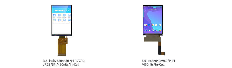 3.5 Inch TFT LCD Display 320×480 MIPI CPU RGB SPI LCD Display With In-Cell Touch