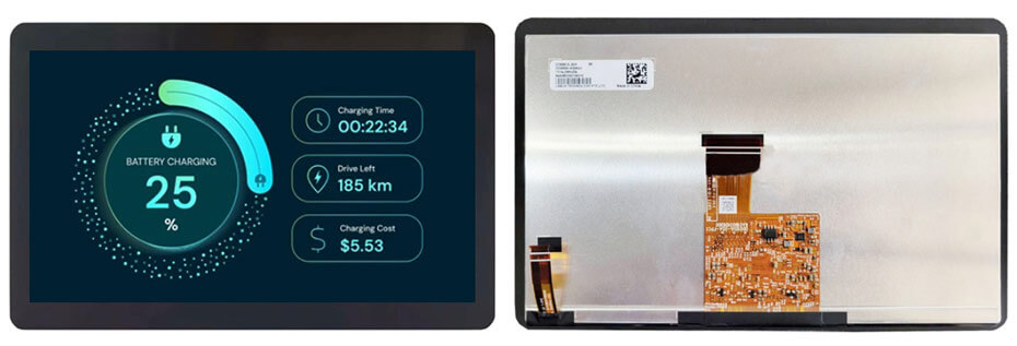 DD080IA-20A 8 Inch TFT LCD Display 1280×720 High Brightness LVDS Wide Temperature -30~85°C LCD Display With In-Cell Touch For EV Charger