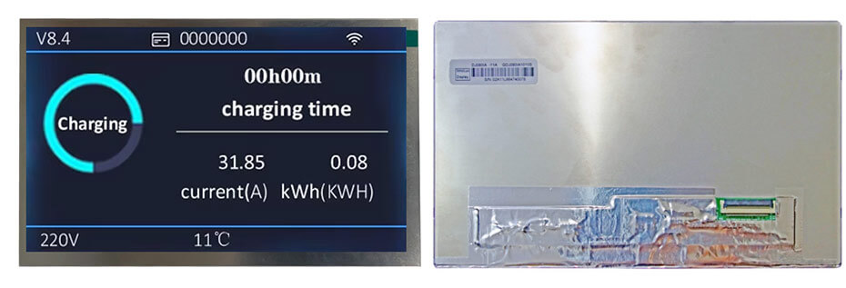 DJ080IA-11A 8 Inch TFT LCD Display 1280×720 High Brightness LVDS Wide Temperature -30~85°C LCD Display For EV Charger