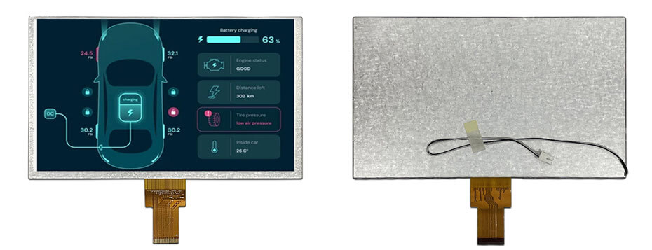9 Inch TFT LCD Display 1024×600 High Brightness LVDS Wide Temperature -30~80°C LCD Display For EV Charger