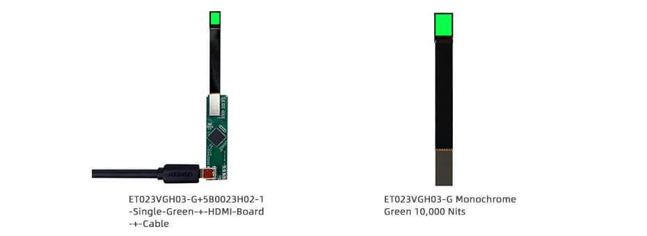 0.23 Inch Micro OLED Display 640×400 MIPI High Brightness 10000nits OLED Display With HDMI Board For EVF AR Red Dot Sight Display Solutions