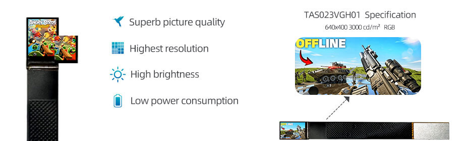 0.23 Inch Micro OLED Display 640×400 MIPI High Brightness 3000nits OLED Display With HDMI Board For EVF AR Red Dot Sight Display Solutions