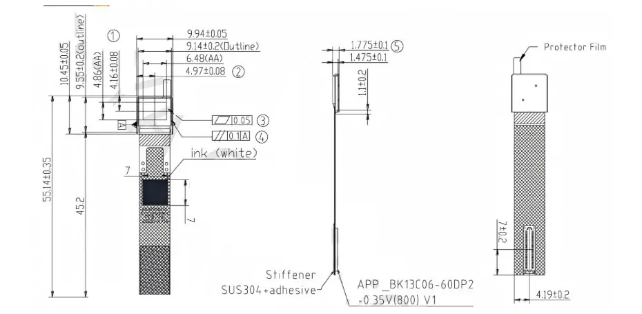SY032WEM01-91 0.32 Inch Micro OLED Display 800×600 RGB MIPI OLED Display With Monocular Type-C Driver Board Solution