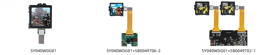 SY040WDG01 0.4 Inch Micro OLED Display 1440×1080 MIPI OLED Display With Driver Board For EVF AR Red Dot Sight Display Solutions