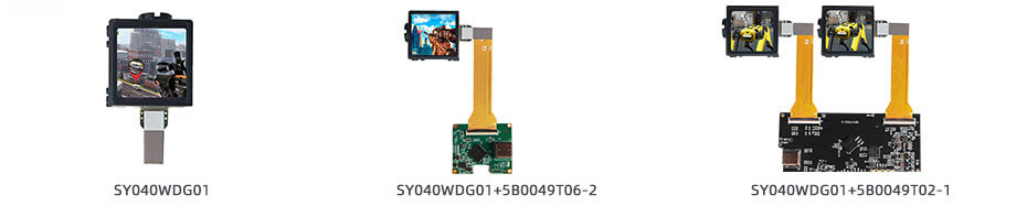 SY040WDG01 0.4 Inch Micro OLED Display 1440×1080 MIPI OLED Display With Driver Board For EVF AR Red Dot Sight Display Solutions