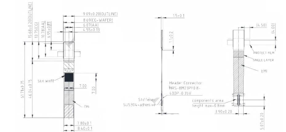 SY049WDM02 0.49 Inch Micro OLED Display 1920×1080 MIPI High Brightness 1800nits OLED Display For EVF AR Red Dot Sight Display Solutions