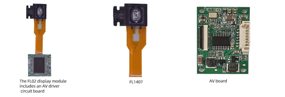0.2 Inch Micro OLED Display 720×540 OLED Display With AV Driver Board For EVF AR Red Dot Sight Display Solutions