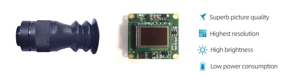 0.6 Inch Micro OLED Display 800×600 OLED Display With AV Driver Circuit For EVF AR Red Dot Sight Display Solutions