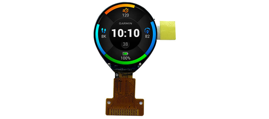 1.72 Inch AMOLED Display 466×466 MIPI High Brightness 700nits OLED Display With On-Cell Touch