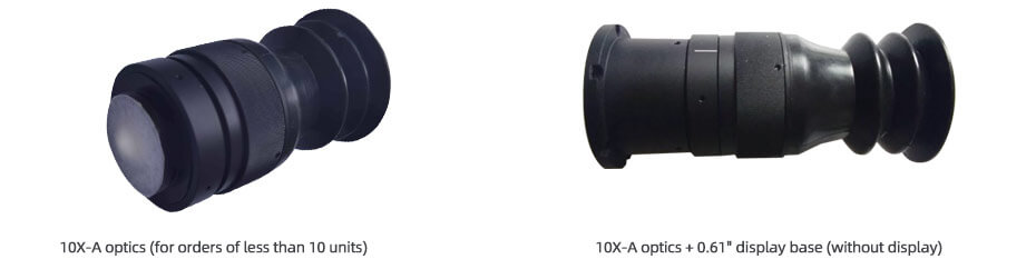 10X Manual Focus Eyepiece for 0.5-0.71 Inch OLED/LCD Displays with Metal Housing and Multi-Element Glass Lens