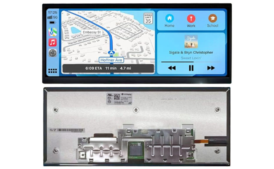 LA123WF7-SL05 12.3 Inch TFT LCD Display 1920×720 High Brightness 900nits GMSL Wide Temperature LCD Display With In-Cell Touch