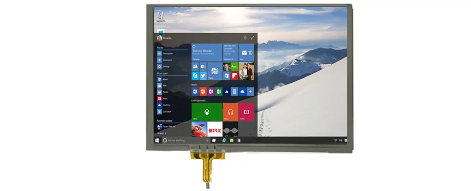 COM57H5M84XRC Ortustech 5.7 Inch Blanview Display 640×480 Parallel RGB TFT LCD Display With 4-wire Resistive Touch