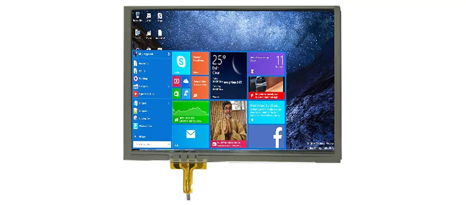 COM57H5M87KTC Ortustech 5.7 Inch Blanview Display 640×480 Parallel RGB TFT LCD Display With 4-wire Resistive Touch