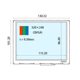 COM57T5M52GSC Ortustech 5.7 Inch Blanview Display 320×240 Parallel RGB High Brightness TFT LCD Display. 