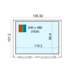 COM57T5M54ZSC Ortustech 5.7 Inch Blanview Display 640×480 Parallel RGB TFT LCD Display. 