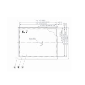 COM57T5N07RSC Ortustech 5.7 Inch Blanview Display 640×480 TTL High Brightness TFT LCD Display. 
