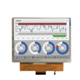 COM65T6112GLC Ortustech 6.5 Inch Blanview Display 640×480 Parallel RGB TFT LCD Display. 